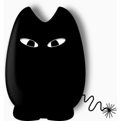 可爱猫头鹰小象