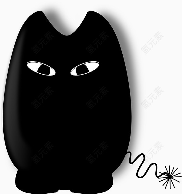 可爱猫头鹰小象