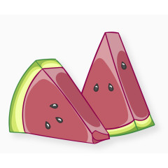 小清新卡通食物西瓜