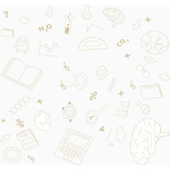 学院学习漂浮元素装饰元素