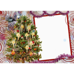 圣诞框架平面设计图图片