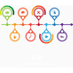 矢量对称圆环图表