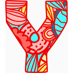 佩斯利花纹字母