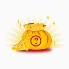 发光金币透明图