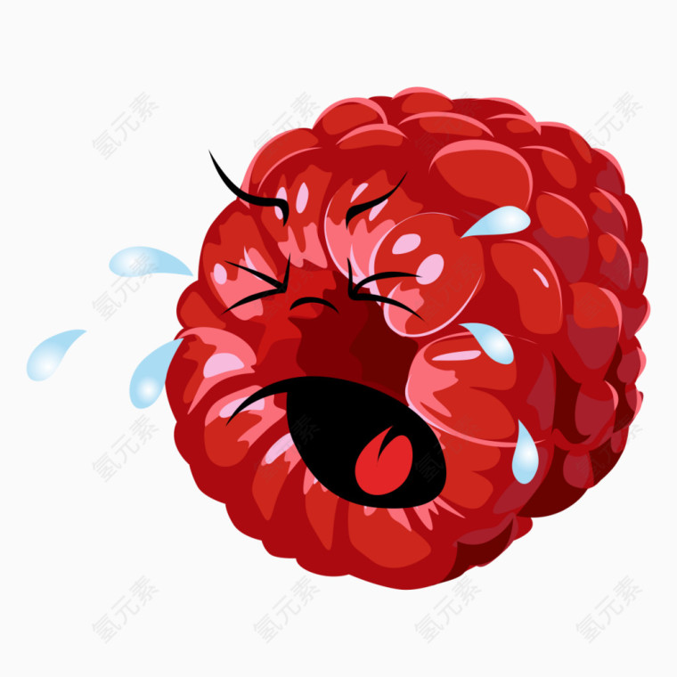 俏皮卡通水果桑椹