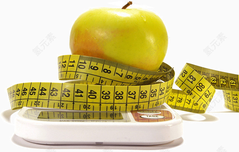 苹果尺子称素材