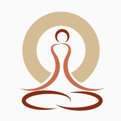 精美小人打坐logo