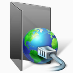 我的网络网络连接折叠玻璃夹