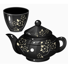 手绘日式和风茶壶