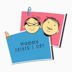 卡通父亲节边框