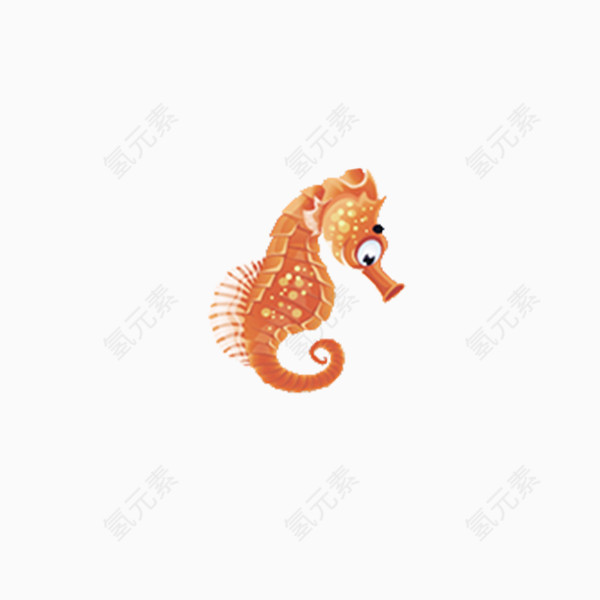 卡通海马素材