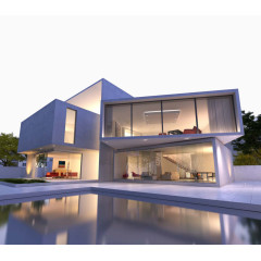 别墅建筑模型二