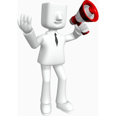 3d小人标志商务风格