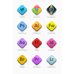 彩色各类软件图标素材