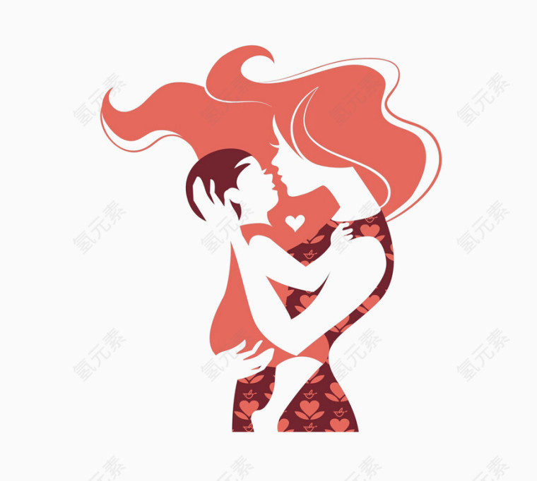 母亲节手绘装饰素材