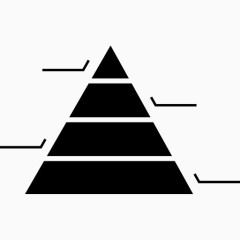 金字塔图表图标