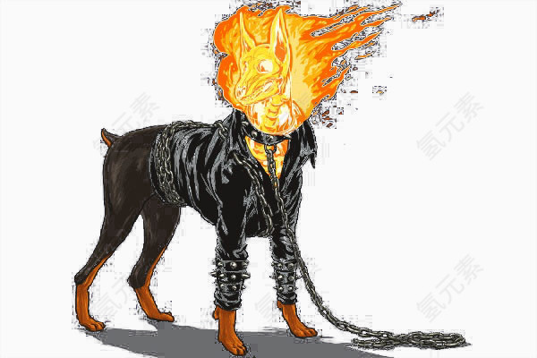 手绘狗狗