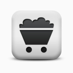 不光滑的白色的广场图标业务木炭车Business-icons