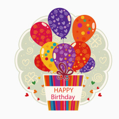 节日元素 气球 生日