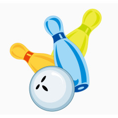 保龄球运动项目图标素材