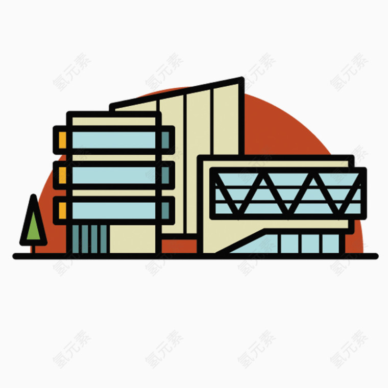 卡通建筑