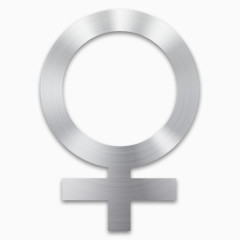 女性金属刷图标