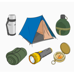野营用品元素