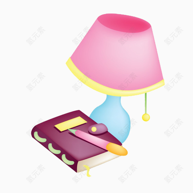 卡通手绘台灯