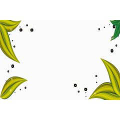 清明节绿叶元素