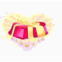 矢量创意爱心礼盒