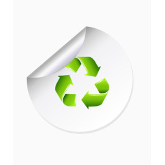 绿色标签图标元素