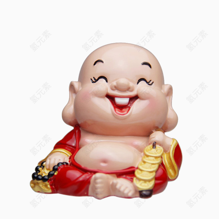 Q版和尚家居装饰摆件