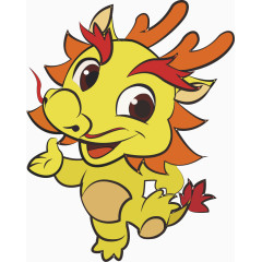 卡通手绘生肖龙 