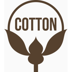 纯棉棉花图标标签png