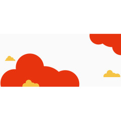 扁平化云朵装饰