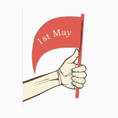 五一节欢迎旗帜