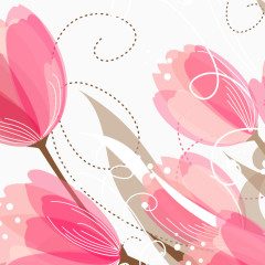 卡通手绘唯美花