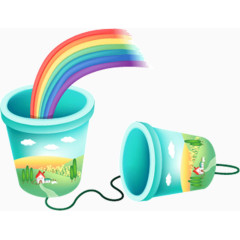 玩具彩虹杯