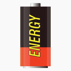 卡通电池能量