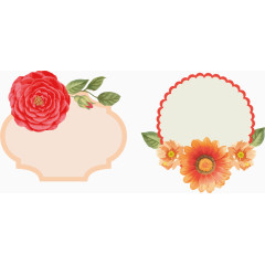 花朵装饰元素矢量素材