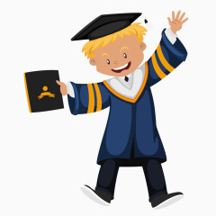 拿着毕业证的学生