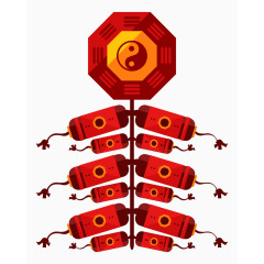 新年鞭炮图标
