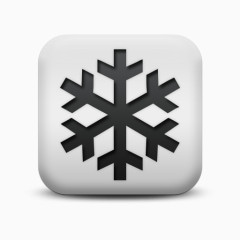 磨砂白广场图标自然奇迹雪花SC自然奇观