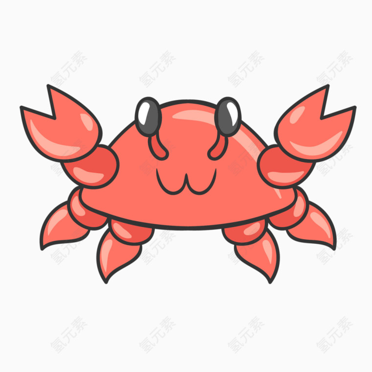 手绘大闸蟹