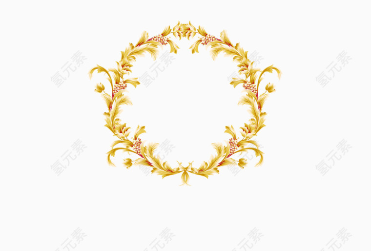 金色 花纹 花边 边框 花朵边框 树叶边框 促销 标签