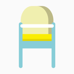矢量手绘儿童餐椅