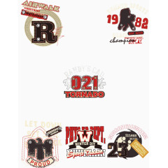 矢量欧美元素印花