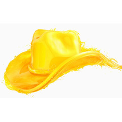 金色发光油漆特效帽子