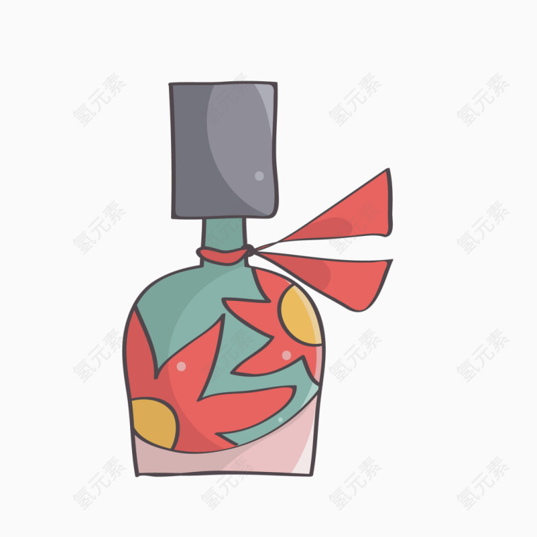花纹瓶子