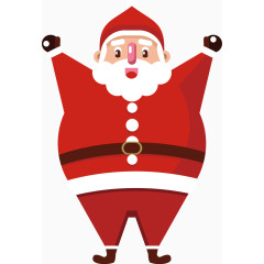 矢量创意设计圣诞节老人开心图